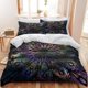 thumbnail image 2 of Purple Mandala Bedding Set Boho Duvet Cover Set 3 Piece Bohemian Comforter Cover with 2 Pillowcases, 2 of 5