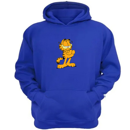 Genérico - Polerón Canguro Garfield Azul Talla M Unisex