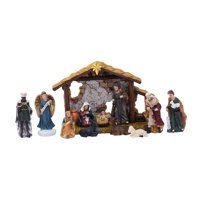Bothyi - 12 Figuras Navideñas De Jesús Para El Pesebre De La Chimenea.