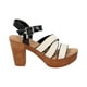 thumbnail image 1 of Sandalia Jose Negro/Blanco Police, 1 of 6