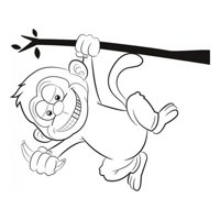 Rienda Libre Graphics - Decomural Cheeky Monkey Childrens Ws-32492