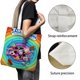 thumbnail image 3 of Tiny Toons: Looniversity Bolso de tela con estampado de lienzo para mujer, bolsa de compras reutilizable y estética, con cremallera interior, regalo para mujer,38*45cm., 3 of 6