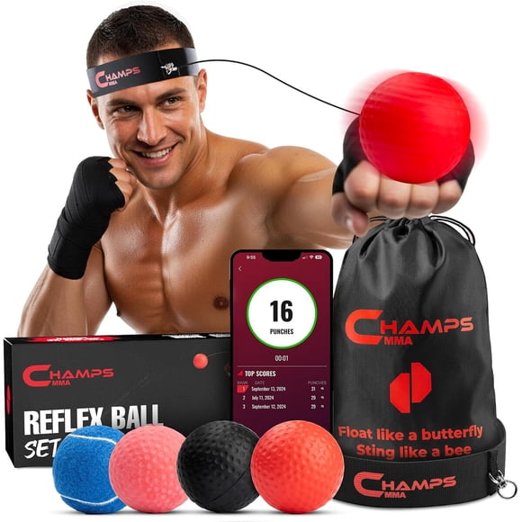 Set de Pelotas de Boxeo Reflex Champs MMA