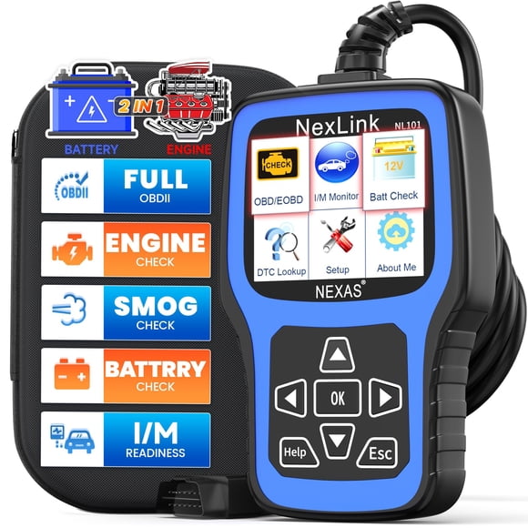 Herramienta De Diagnóstico Del Escáner Obd2 Y Probador De Baterí Nl101
