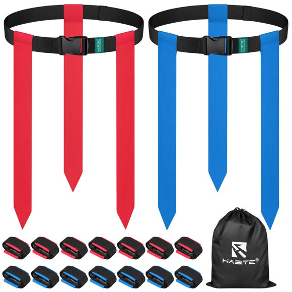 Cinturones de Fútbol Bandera HASITE 14 juegos + 42 banderas + bolsa