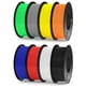 thumbnail image 1 of Filamento para impresora 3D ELEGOO, 1.75 mm, PLA, 250 g, paquete de 8 colores, 1 of 6