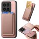 thumbnail image 4 of Funda de Cuero Magnética con Tarjetero para Xiaomi 14 Cubierta Delgada Rosa, 4 of 5