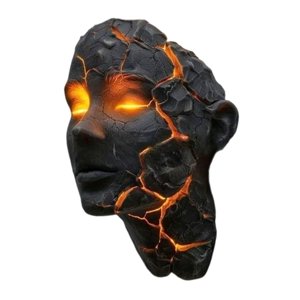 Ioensy - Lámpara De Pared Con Diseño De Alma Agrietada, Lámpara De Noche Para Restaurante, Sala De Estar Y Pasillo.