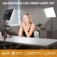 thumbnail image 4 of Luz de vídeo LED QEUOOIY bicolor de 20 W con soporte de trípode de 63 cm, 2 unidades, 4 of 7
