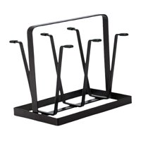 Magideal - Soporte De Exhibición Para Taza De Vidrio De Mesa, Estante De Secado, Organizador De 6 Ganchos, Ahorro De Espacio Para Vasos, Tamaño 20X16X17Cm, Decor