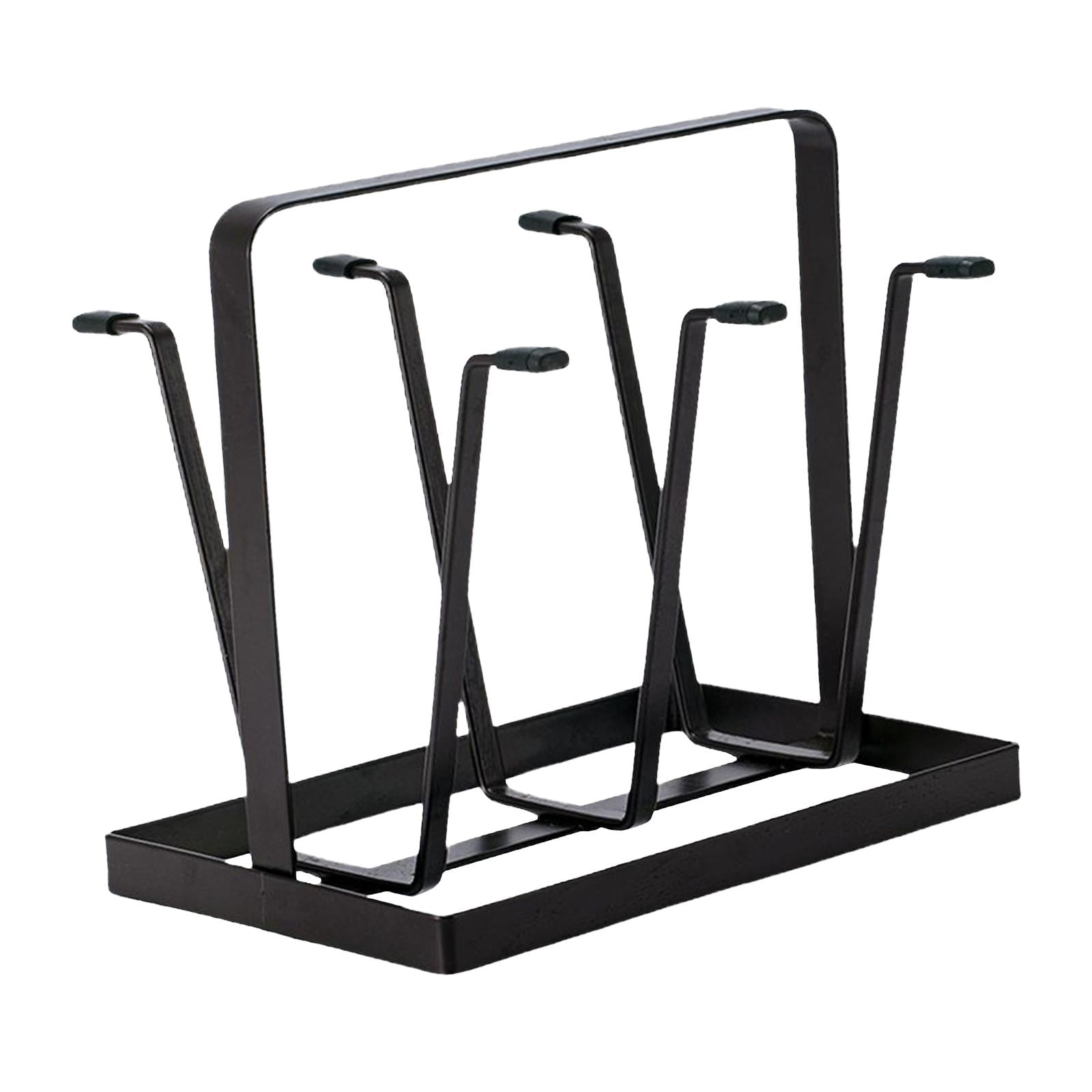 Magideal - Soporte De Exhibición Para Taza De Vidrio De Mesa, Estante De Secado, Organizador De 6 Ganchos, Ahorro De Espacio Para Vasos, Tamaño 20x16x17cm, Decor