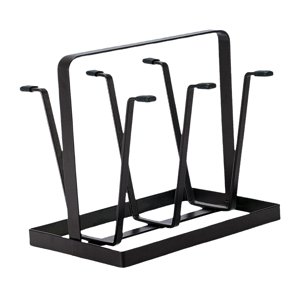 Magideal - Soporte De Exhibición Para Taza De Vidrio De Mesa, Estante De Secado, Organizador De 6 Ganchos, Ahorro De Espacio Para Vasos, Tamaño 20X16X17Cm, Decor