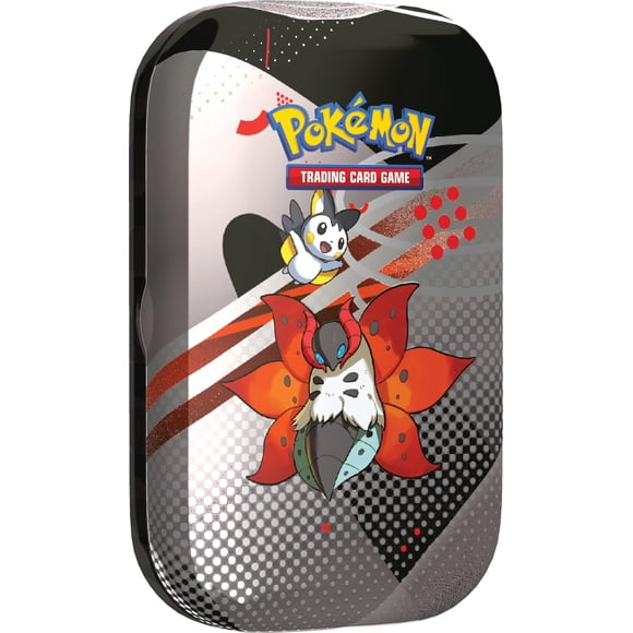Lata Mini Coleccionable de Cartas Pokémon Unova Volcarona Emolga