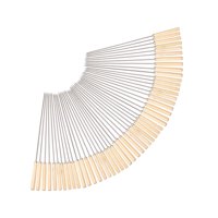 Ioensy - 50 Brochetas Para Barbacoa Para Asar A La Parrilla, Para Verduras, Carnes Y Pollo.