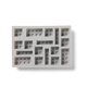 thumbnail image 3 of Bandeja para cubitos de hielo LEGO 3‑pack azul/rosa/gris – Room Copenhagen, 3 of 9