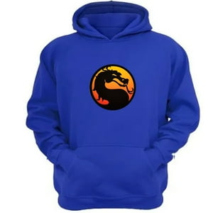 Genérico - Polerón Canguro Mortal Kombat Azul Talla Xl Unisex