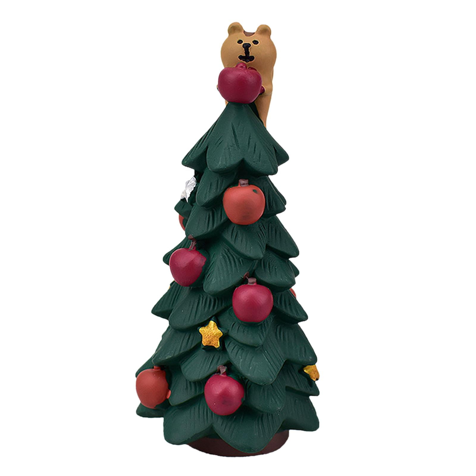 Fiocias - Pequeño Árbol De Navidad Decoración En Miniatura Escultura Navidad Regalo Coleccionable Stylee