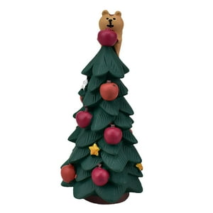 Genérico - Pequeño Árbol De Navidad Decoración En Miniatura Escultura Navidad Regalo Coleccionable Stylee