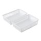 thumbnail image 1 of Organizador de Cajón Mainstays 2 Pack M 16.5 x 25.4 x 8.3 cm Blanco, 1 of 3