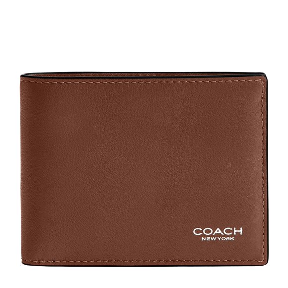 Cartera Coach Slim Billfold en color Redwood