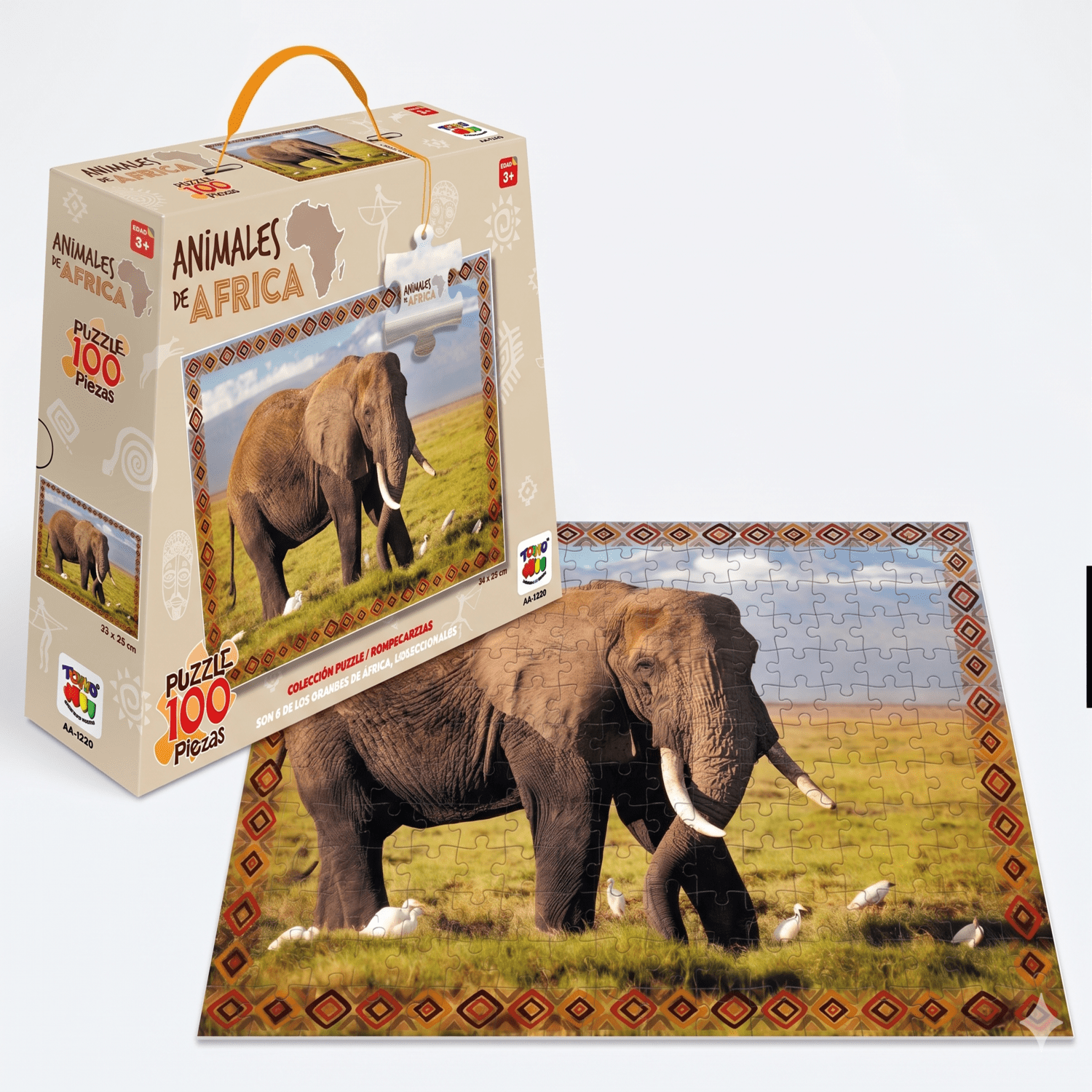 Puzzle Elefante (100 Piezas) - Toyng