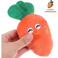 Defensor - Peluche Para Mascota Sonoro De Forma De Zanahoria Color Naranjo