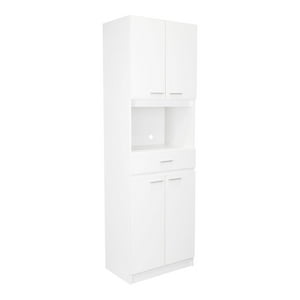 Fm Furniture - Mueble Microondas Fm 4 Puertas 196X62X39,5 Cm Blanco
