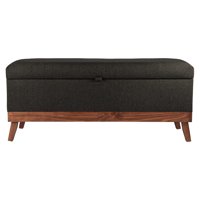 Máxima Design - Banqueta Con Baúl Incy Grafito Omega 120X40X50 Cm