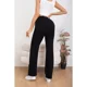 thumbnail image 4 of Pantalon Mujer Tipo Calza Flare Lanilla Tiro Alto Full Elasticado 5064, 4 of 4