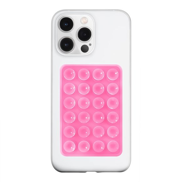 Soporte para teléfono con ventosas de silicona LvShuLiangPin color rosa