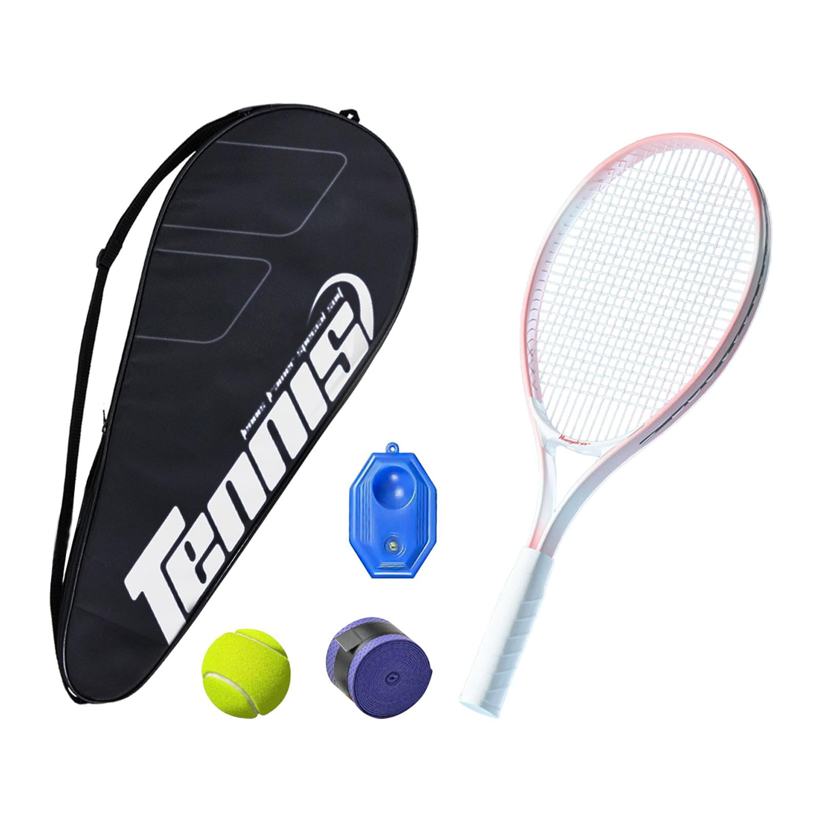 Magideal - Entrenador De Tenis, Juego De Reboteador De Tenis Con Raqueta De Tenis Para Niños Y Adultos, Equipamiento De Tenis Para Parque, Parque Infantil, Jardí Rosa
