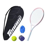 Magideal - Entrenador De Tenis, Juego De Reboteador De Tenis Con Raqueta De Tenis Para Niños Y Adultos, Equipamiento De Tenis Para Parque, Parque Infantil, Jardí Rosa