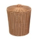 thumbnail image 5 of Cestas De Almacenamiento Contenedor Redondo Tejido A Mano Con Tapa Para Patio Decoración Del Hogar Pan 23.5x28.5cm, 5 of 5