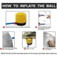 thumbnail image 5 of Pelota de yoga de 75 cm, ideal para fitness, estabilidad, equilibrio y parto, con diseño antiestallido de calidad profesional, ideal para pilates, core y entrenamiento con bomba rápida, ideal para gim, 5 of 7