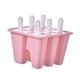 thumbnail image 4 of Molde De Silicona Para Hacer Paletas De Hielo Molde Para Paletas De Helado Moldes Congelados 6 Celdas Rosa, 4 of 5