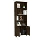 thumbnail image 4 of Mueble Biblioteca Café Oscuro 2 Puertas con 5 Repisas Organizador de Oficina y Sala, 4 of 7