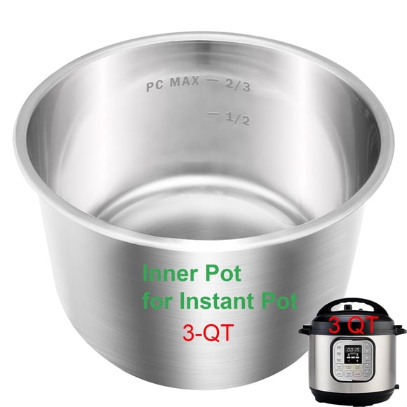 Olla Interior De Acero Inoxidable De Repuesto Para Instant Pot De 3 L