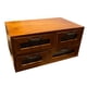 thumbnail image 3 of Caja De Almacenamiento De Escritorio De Madera Con Soporte Elevador De Monitor De Escritorio Multifuncional Con Cuatro Cajones, 3 of 4
