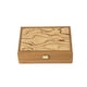 thumbnail image 1 of Caja de almacenamiento de piezas de ajedrez de madera de olivo natural de 24 x 17 x 8 cm, 1 of 4
