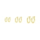 thumbnail image 1 of Pack Argollas Cierre Francés Bañadas en Oro dorado Talla única, 1 of 3