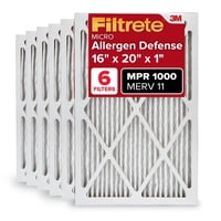 Filtro De Aire Filtrete 16X20X1 Merv 11 Mpr 1000 Paquete De 6