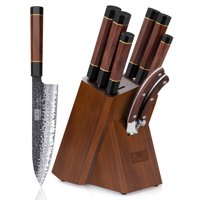 Juego De Cuchillos Hoshanho De Acero Con Alto Contenido De Carbono Japonés De 8 Piezas