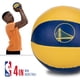 thumbnail image 3 of Balones de baloncesto de juguete Franklin Sports NBA Golden State Warriors de 4 pulgadas, 3 of 8