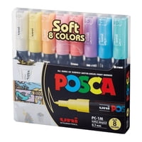 Marcadores Posca 1M Set 8 Colores Pastel