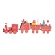 thumbnail image 5 of Lote 4 Decoración De Trenes De Navidad Mini Tren De Madera Juguetes De Regalo Para Niños Para Fiesta Rojo, 5 of 5