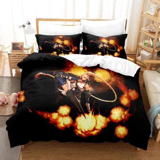 ingGame Dungeon & Fighter Bedding Set Double Bed Set Children's Bedroom Duvet cover Set Home Textiles
