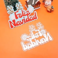 Feemkota - Troquelados Para Hacer Tarjetas Feliz Navidad En Español