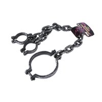 Magideal - Halloween Esposas Halloween Esposas Con Cadena Decoración Prisionero Accesorio Fantasma Material Pp Realista Ligero Portátil Adecuado Para Fiestas Tem Puños De La Parte Superior Del Cuerpo
