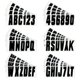 thumbnail image 2 of Kit de Calcomanías para Letras de Barco Hardline Products 3" Negro 146 piezas, 2 of 5