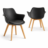 Oh! Mi Hogar ® - Pack De 2 Butacas Eames Tulip Acolchada